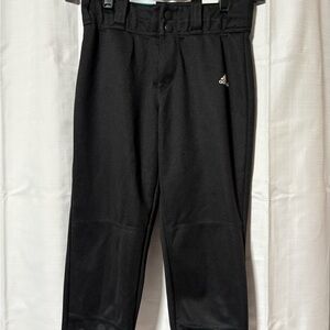 Adidas brand baseball softball pants youth unisex boys girls size medium black